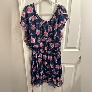 Collective concepts floral navy dress size xxl